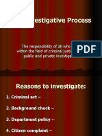 The Investigative Process
