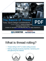The Basics of Thread Rolling: Tools, Tips & Design Considerations