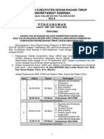 Jadwal SKD Lingkup Pemerintah Kabupaten Seram Bagian Timur Tahun 2021