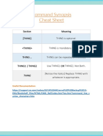 Command Synopsis Cheat Sheet