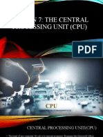 Lesson 7 The Central Processing Unit (CPU)