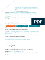 Answer) : Integration Helps Us To Find Out The Total Cost Function and Total Revenue Function