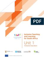 Unit 1: Inclusive Teaching and Learning For South Africa