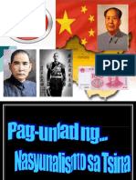 Pag-Unlad NG Nasyunalismo Sa Tsina