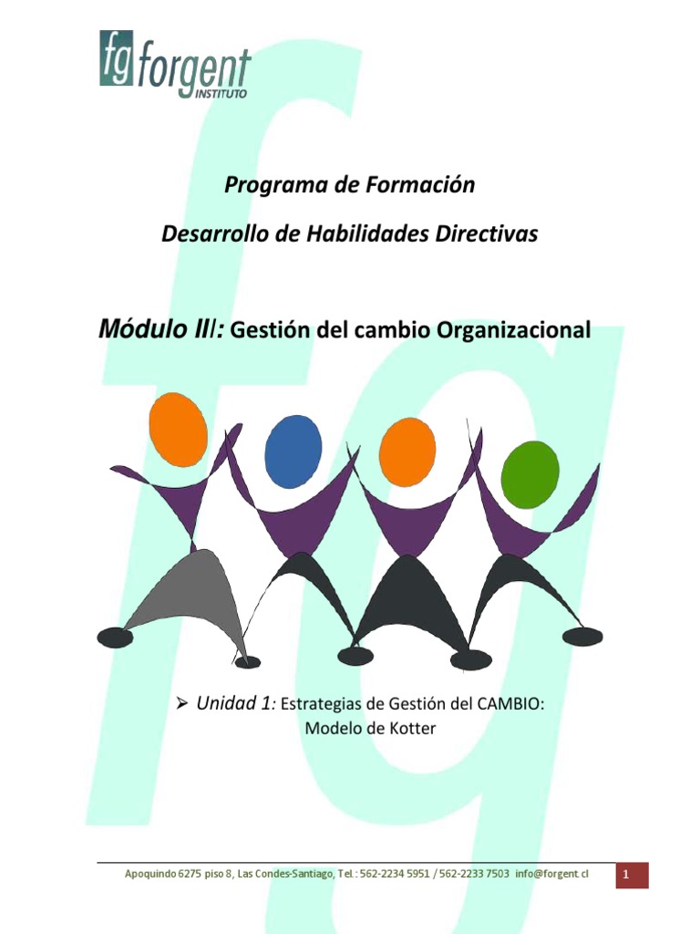 Modelo de Kotter para el Cambio Organizacional | PDF | Liderazgo ...