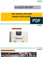 Bindal Developers TMC Q250-Har (Health Audit Report)