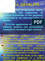 Legal Medicine: Application of Medical Science to Law
