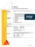 Sikafloor - Decor: 5-Part Epoxy Self-Smoothing and Broadcast System