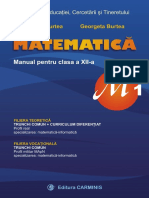 Clasa 12 M1 - Manual - Ed. Carminis - M. Burtea