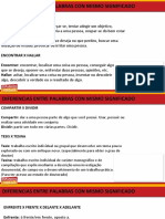 Diferencias entre palabras con el mismo significado