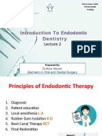 Introduction To Endodontic Dentistry: DR - Abrar Alenazi Bachelor in Oral and Dental Surgery