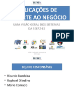 Aplicações de suporte ao negócio da SEFAZ-ES