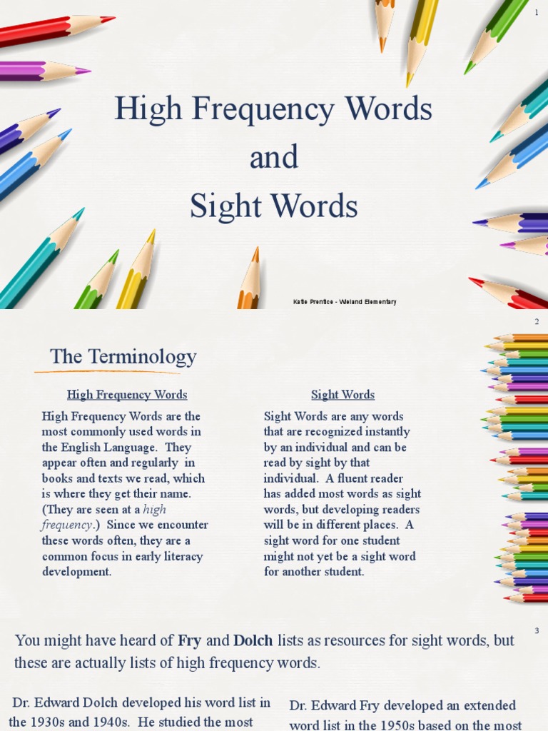 Share Copy - High Frequency Words vs. Sight Words | PDF | Phonics | Human  Communication, image size:768x1024