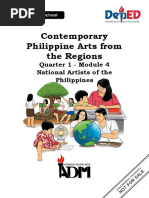 Contemporary Philippine Arts From The Regions: Quarter 1 - Module 4 National Artists of The Philippines