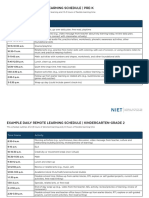 Niet Sample Student Schedules