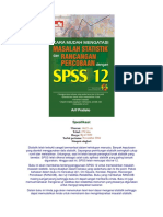 Masalah Statistik Dan Rancangan Percobaan Dengan SPSS 12