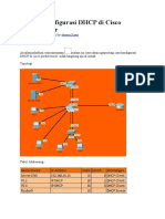 LAB 9  konfigurasi DHCP di Cisco Packet tracer