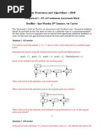 Data Structures and Algorithms - 2018