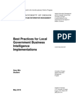 Best Practices For Local Government Business Intelligence Implementations