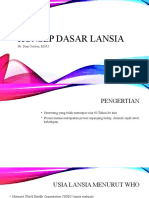 Konsep Dasar Lansia