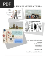 Proyecto La Ropa de Nuestra Tierra 5to A y B