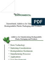 Masterbatch Additives For Manufacturing Biodegradable Plastic Packaging and Products