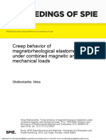 (2016) Creep Behavior of Magnetorheological Elastomers Under Combined Magnetic and Mechanical Loads