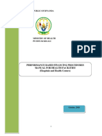 Rwanda PBF Manual Provides Guidance for Health Facilities