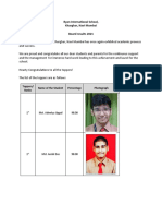 Ryan International School, Kharghar, Navi Mumbai Board Results 2021