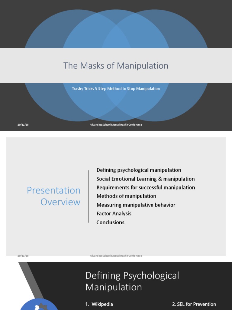 Unmasking Psychological Manipulation | PDF | Psychological Manipulation ...