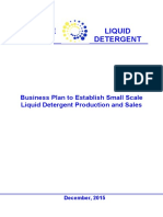 Small Scale Liquid Detergent Business Plan