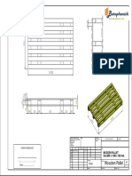 Size 850 X 1430 X 120 Mm. Wooden Pallet