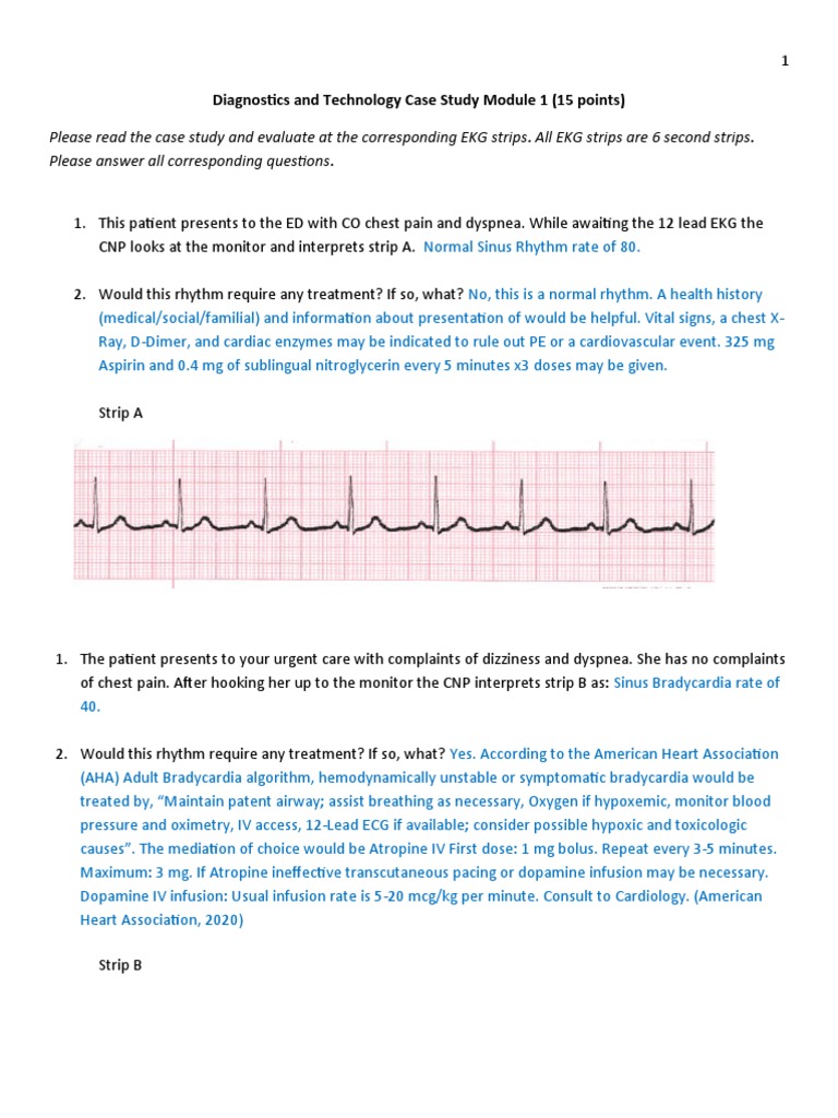 Module 1 Case Study Pdf Cardiology Heart