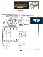 Divisão de frações- matemática