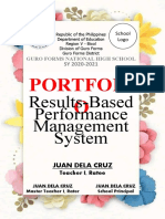 Portfoli O: Results-Based Performance Management System