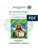 Self-Learning Kit in Religion 1: The Creed: Introduction