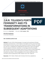 J.R.R. Tolkien's Portrayal of Femininity and Its Transformations in Subsequent Adaptations - Crossroads