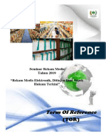 TOR Seminar Rekam Medis Elektronik DPC Bogor PDF