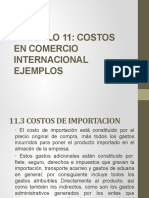 CAPITULO 11 COSTOS EN COMERCIO INTERNACIONAL Ejemplos