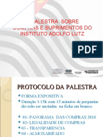 II – OFICINA DE COMPRAS DO INSTITUTO ADOL