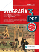 Geografia 3 Sociedad y Naturaleza en Argentina Huellas Ultima Edición