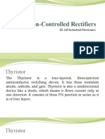 Silicon-Controlled Rectifiers: EE 140 Industrial Electronics