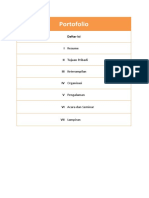 Portofolio Daftar Isi I Resume II Tujuan Pribadi III Keterampilan IV Organisasi V Pengalaman VI Acara Dan Seminar