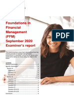 FFM S20 Examiner's Report