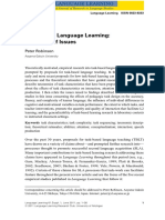 Task Based Language Learning A Review of Issues