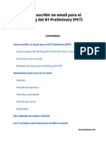 Cómo Escribir Un Email para El Writing Del B1 Preliminary (PET)