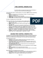 Topic: Fire Control Orders (Fco)
