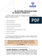 Protocolo para Suturas Mecánicas Del Aparato Digestivo