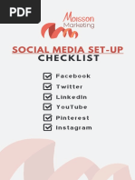 Social Media Set-Up Checklist