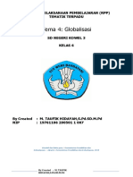 Tema 4: Globalisasi: Rencana Pelaksanaan Pembelajaran (RPP) Tematik Terpadu